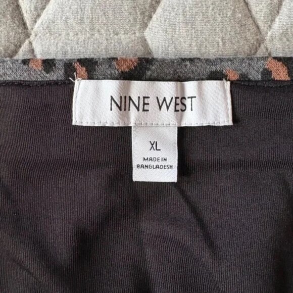 Nine West - Animal Print Knit Skirt - XL - Picture 2 of 3